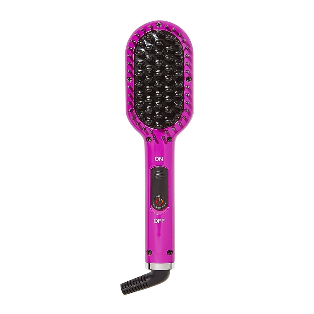 ★STENDS★ M4XL Heart Brush Graphic Round Knit Black Wet Brush Straighten & Style Round Brush 3 In Circle